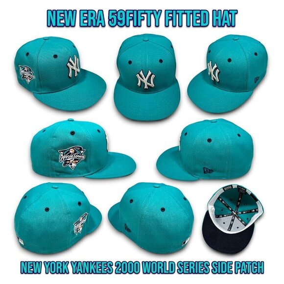 New Era New York Yankees 59FIFTY Fitted Hat 2000 World Series Side Patch 7 1/2